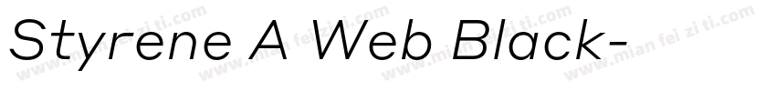 Styrene A Web Black字体转换